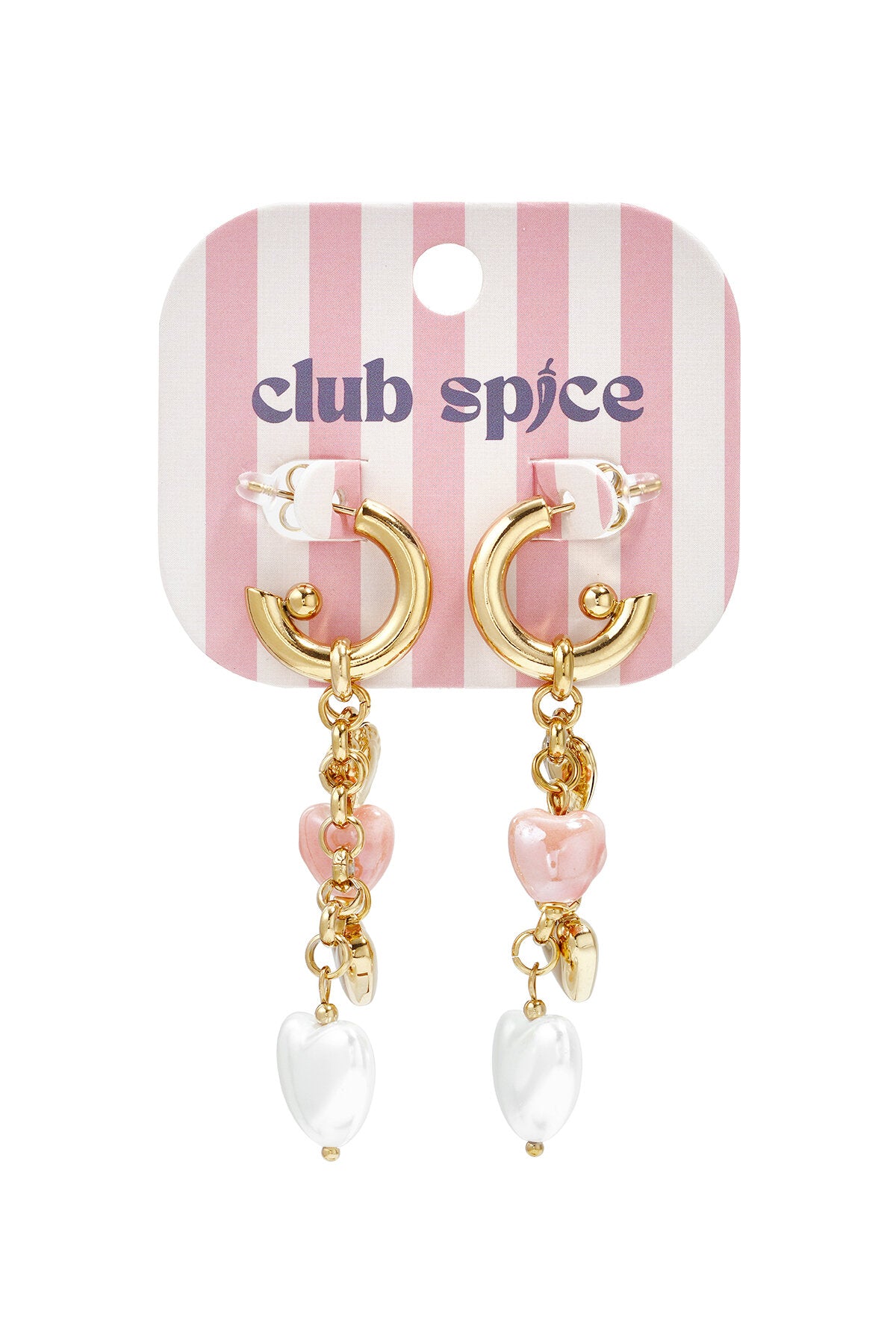 Elegant Gold Heart Dangle Earrings for Women