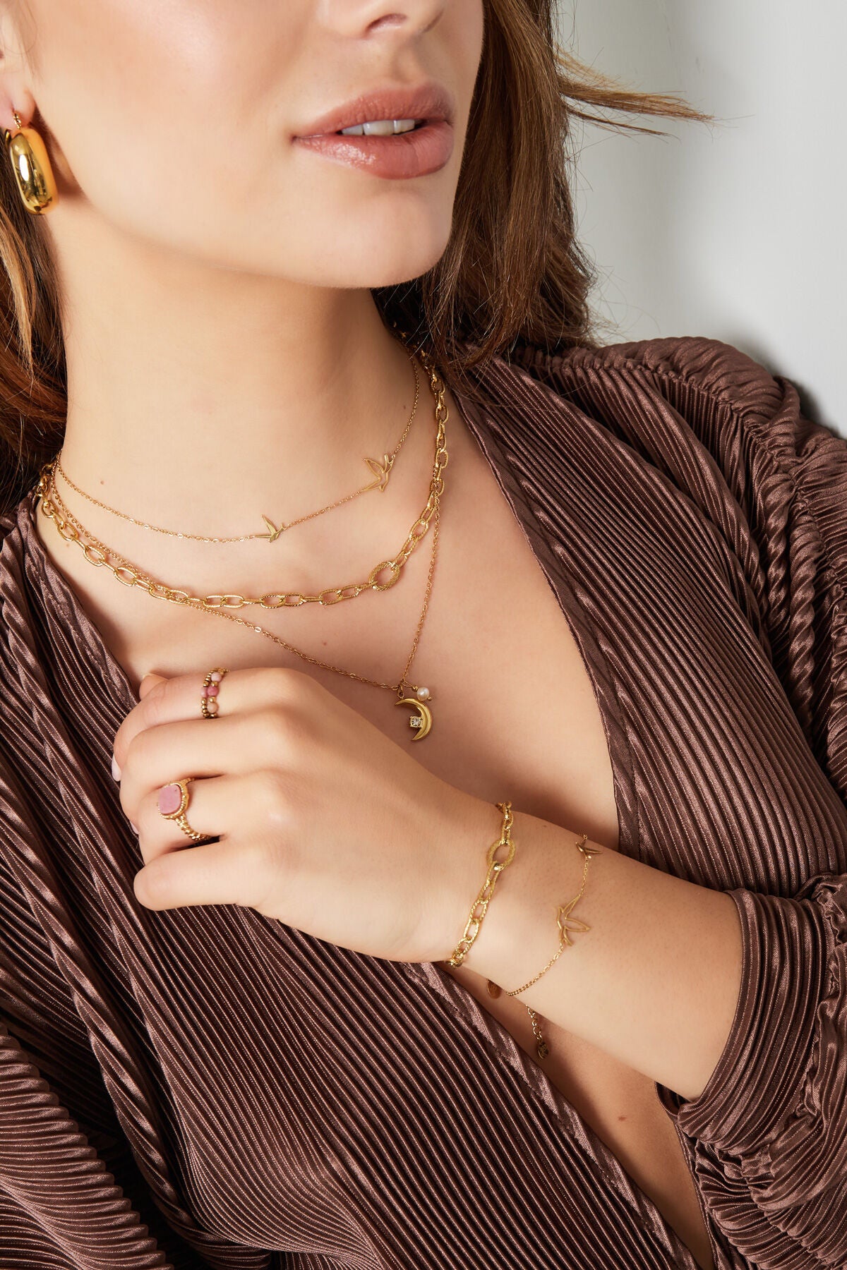 Elegant Stainless Steel Chain Necklace
