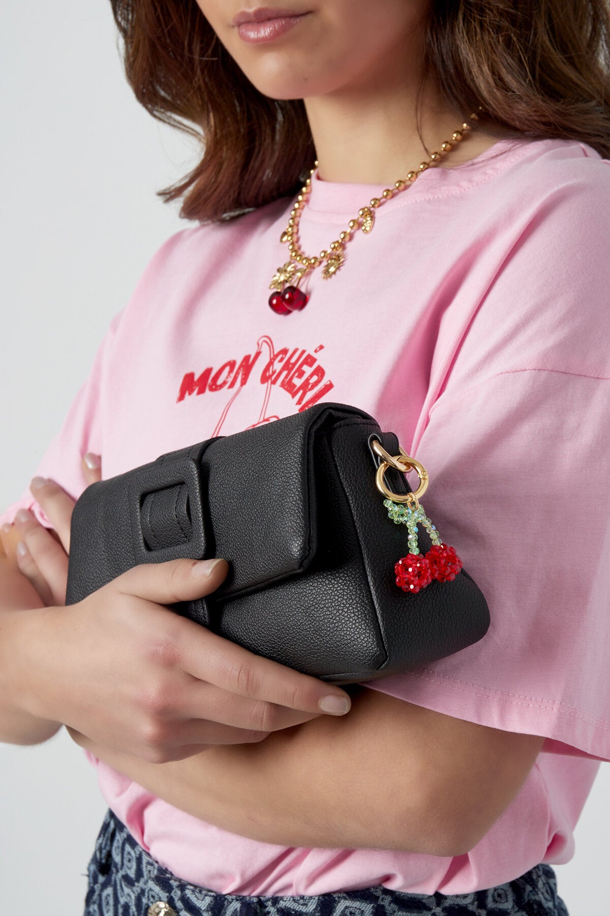 Chic Red Crystal Bag Charm for All Bags