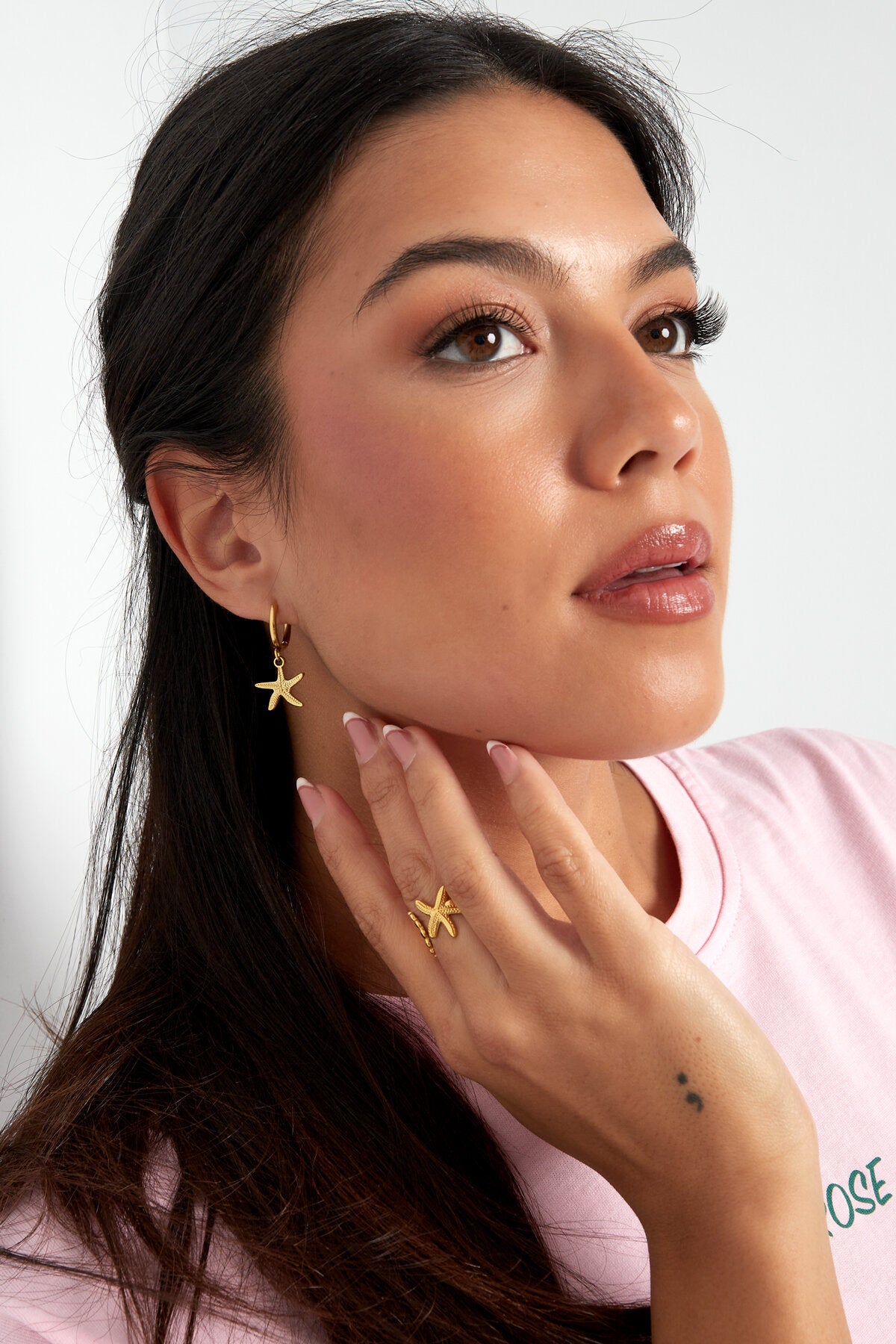 Stylish Drop Earrings in Silver & Gold