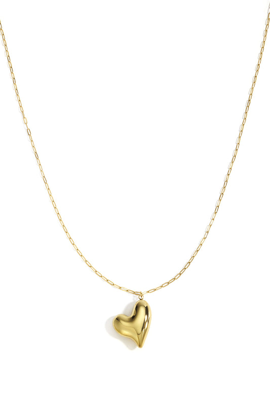 Stainless Steel Long Necklaces Heart Casual Daily Simple Series Women's Jewelry