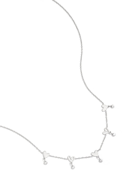 Elegant Heart Shaped Chain Necklace for Daily Wear