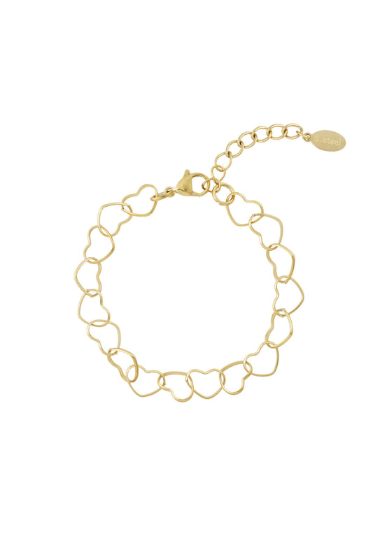 Elegant Heart Chain Bracelet for Everyday Wear