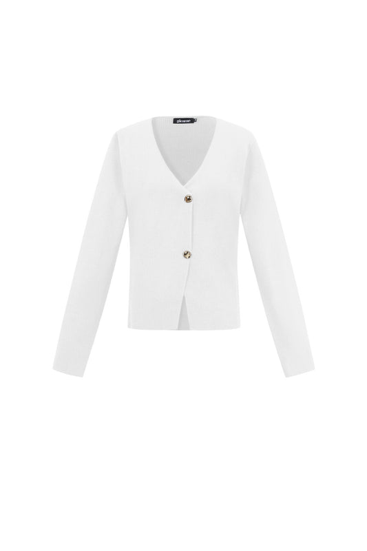 Elegant Viscose Knit Cardigan for Fall/Winter