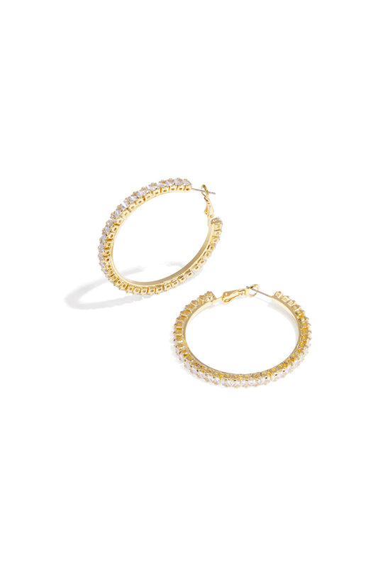 Elegant Zircon Party Earrings, Luxurious Silver & Gold