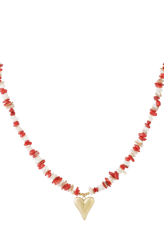 Charming Heart Beaded Necklace for Everyday Elegance