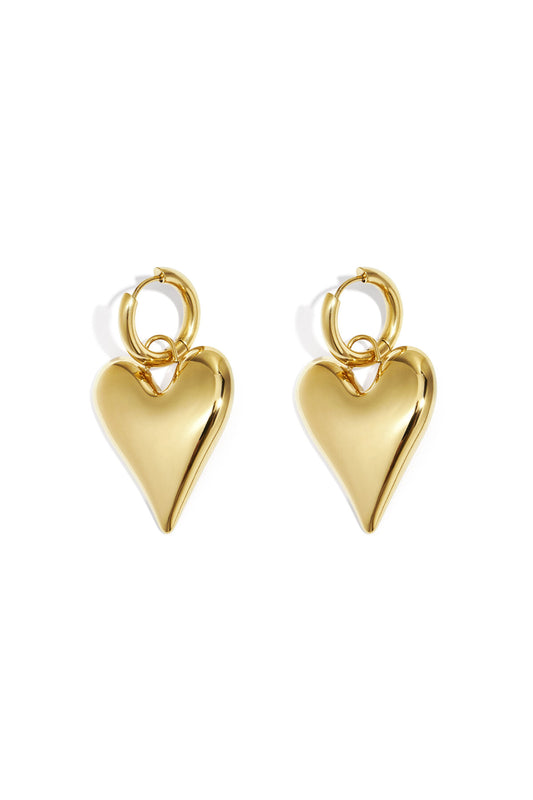 Elegant Heart-Shaped Drop Earrings for All Occasions