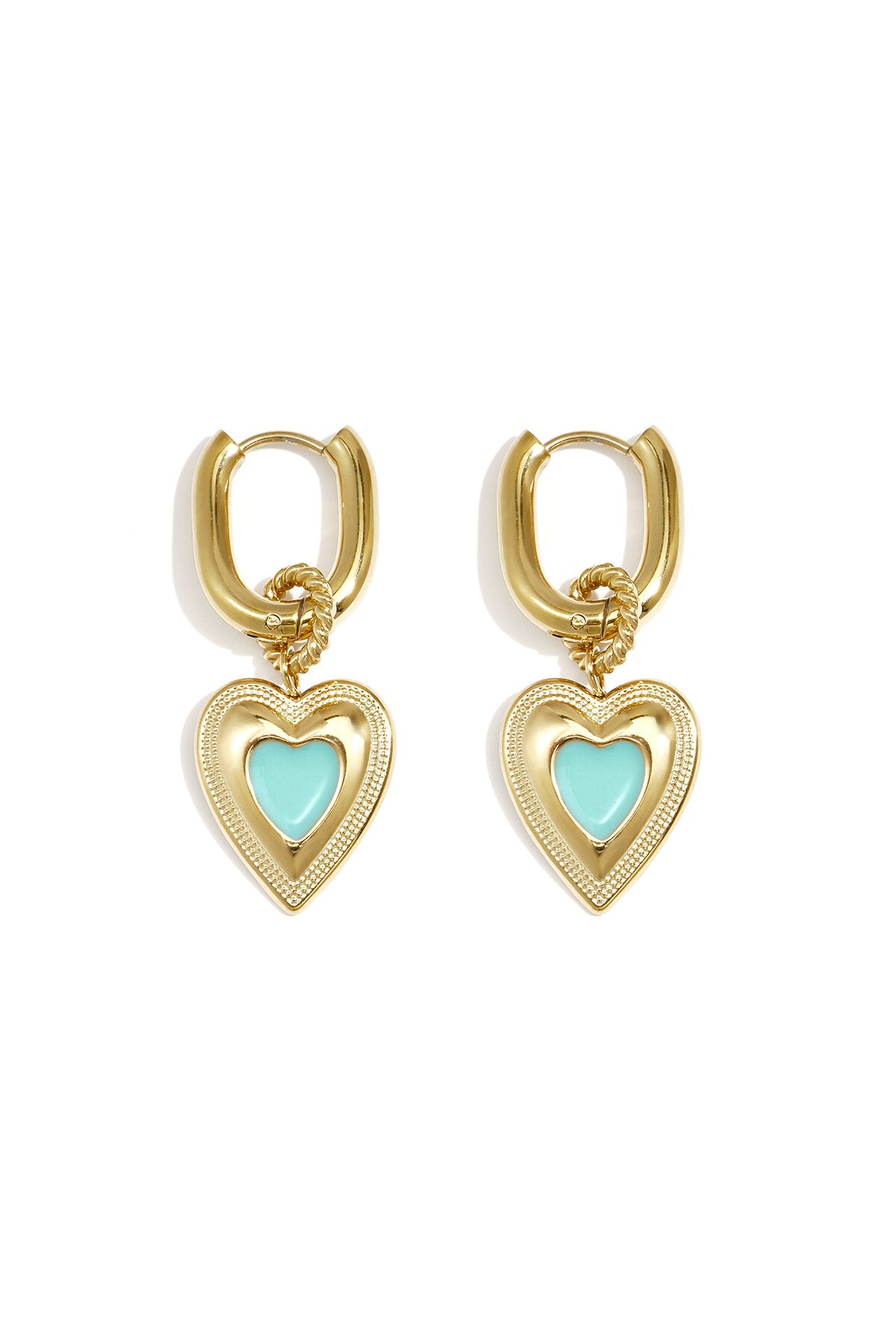 Stylish Heart-Shaped Drop Earrings for Everyday Wear