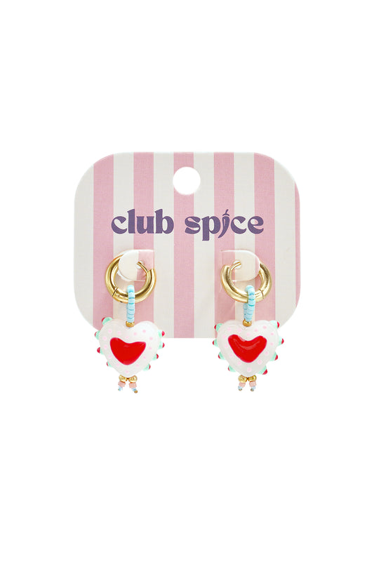 Charming Pink Heart Beads Earrings for Women