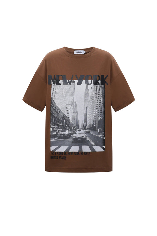 Gimme Casual Cotton Knit T-Shirt for Women