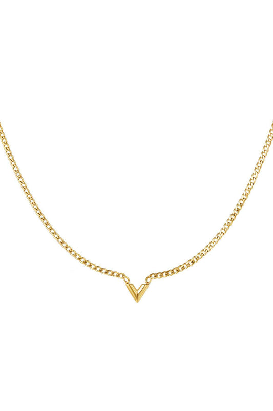 Elegant Stainless Steel Pendant Necklace in Silver & Gold