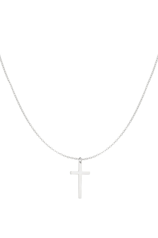 Elegant Stainless Steel Pendant Necklace in Silver & Gold