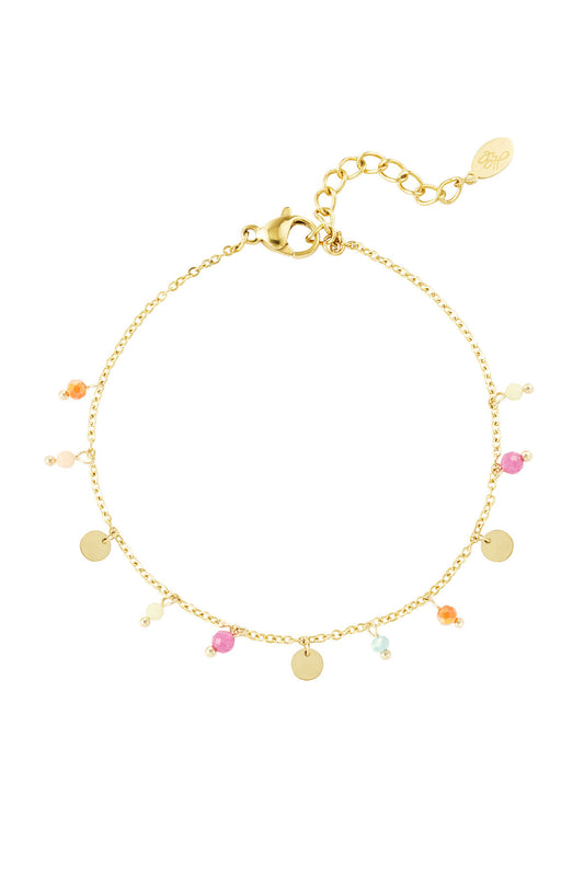 Stylish Gold Stainless Steel Ankle Bracelet