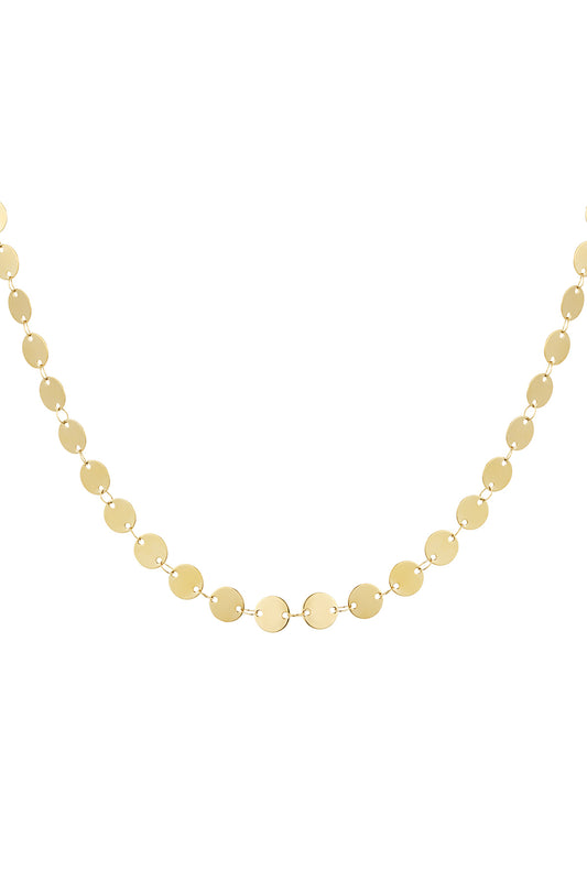 Elegant Minimalist Circle Chain Necklace for Everyday Wear