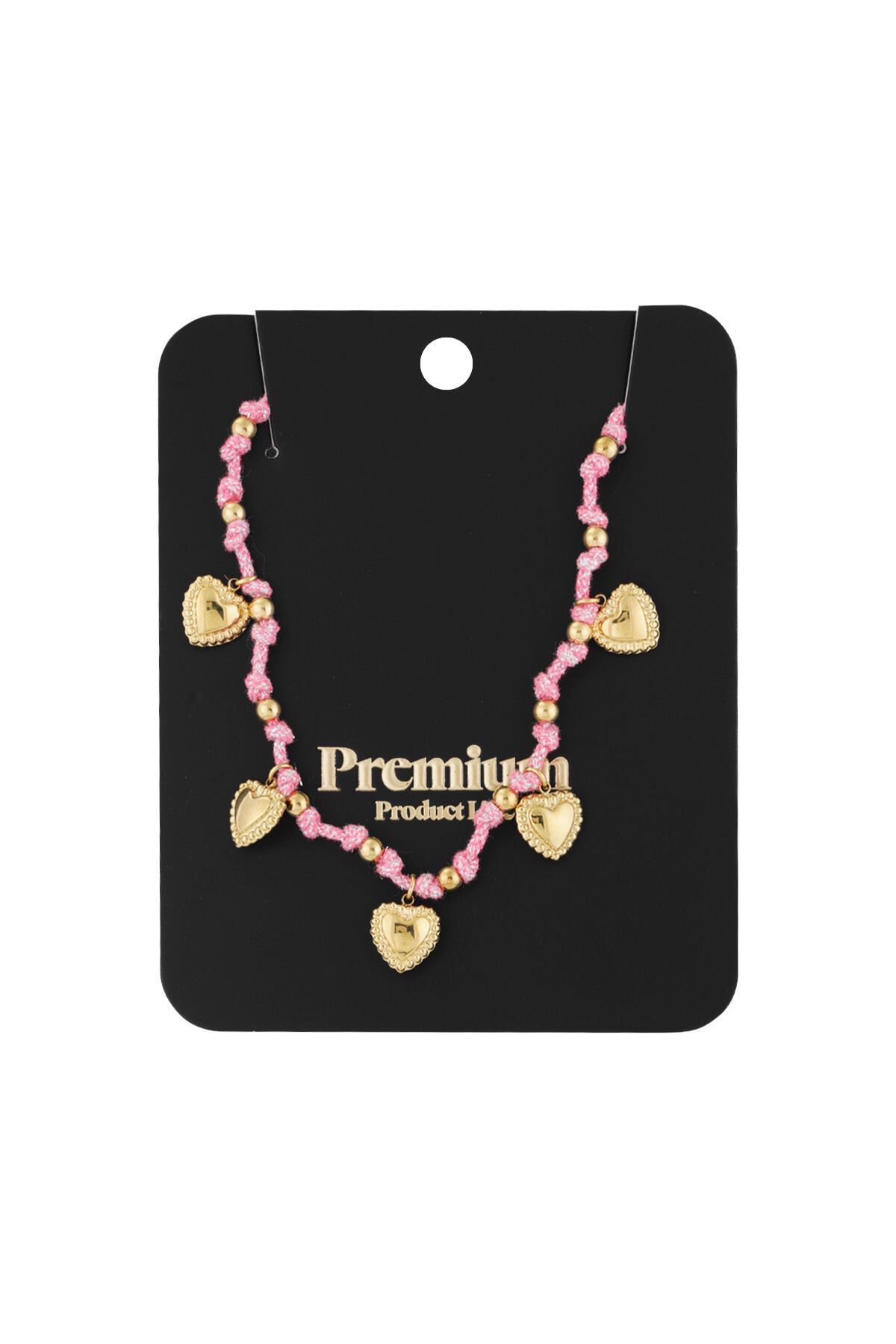 Elegant Fuchsia & Light Blue Braided Necklace for Spring