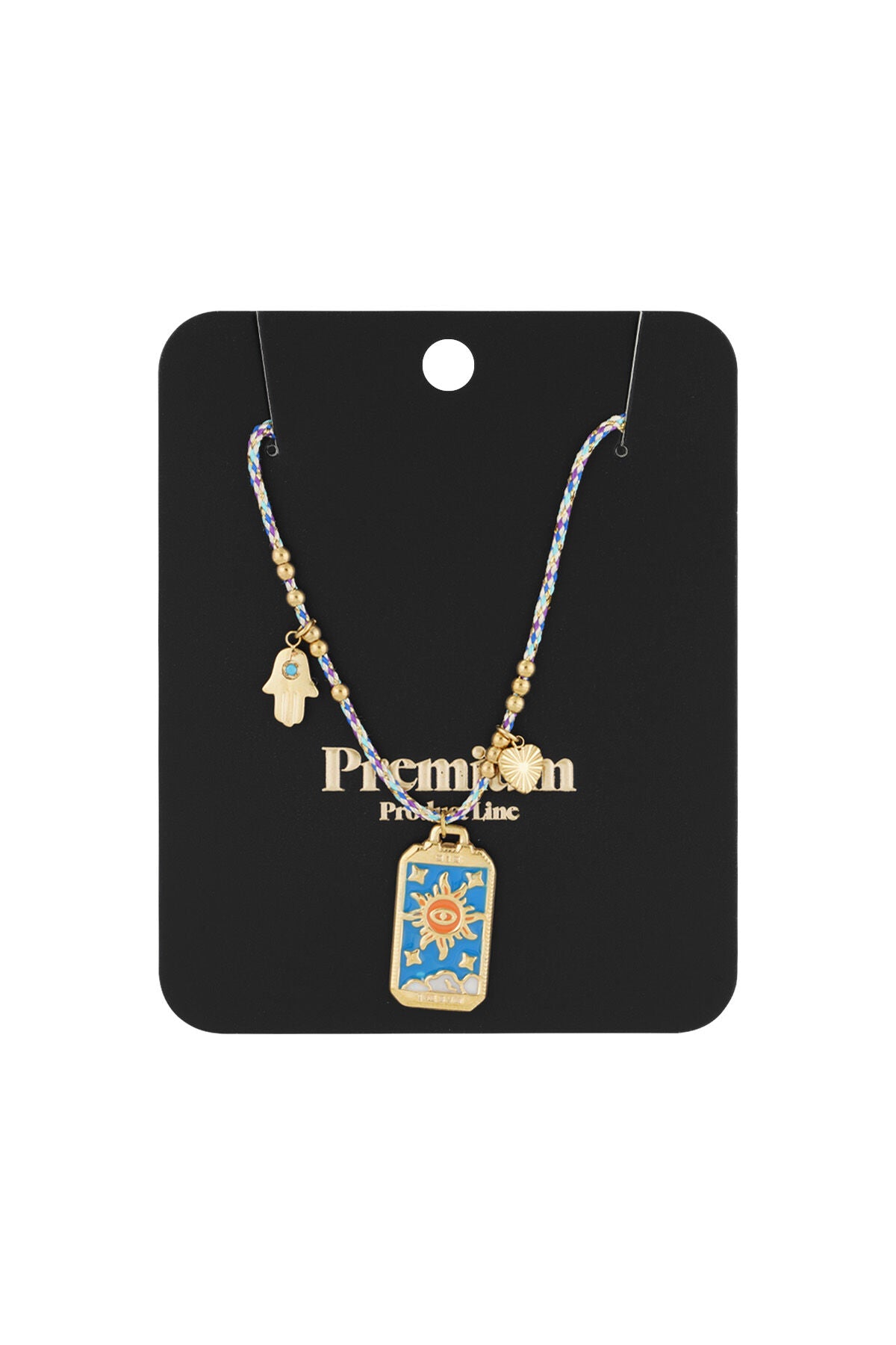 Elegant Blue Braided Necklace for Spring/Summer