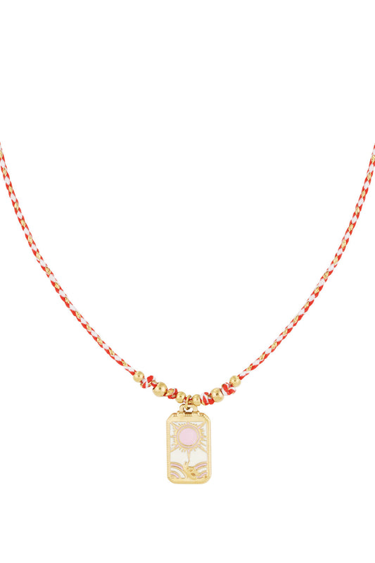 Chic Pink Braided Necklace for Everyday Wear