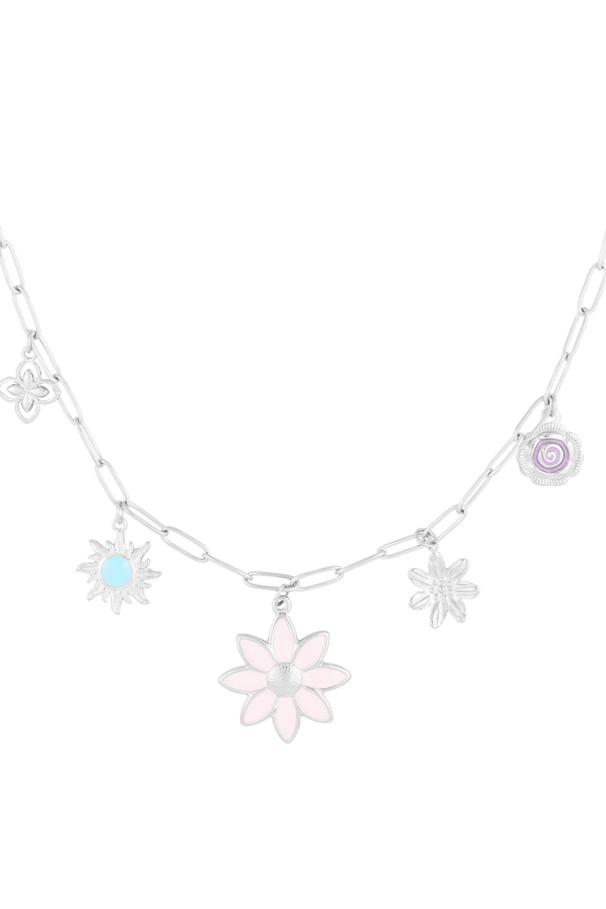 Elegant Flower Pendant Necklace for Spring