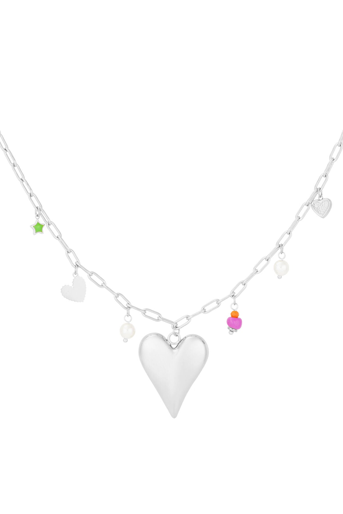 Elegant Heart Pendant Necklace for Spring/Summer