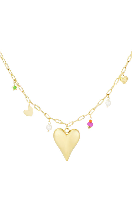 Elegant Heart Pendant Necklace for Spring/Summer