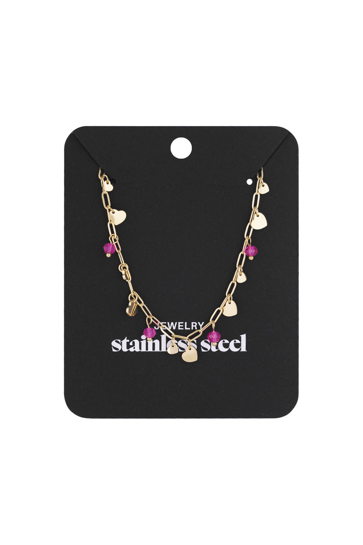 Charming Pink Heart Pendant Necklace for Everyday Wear