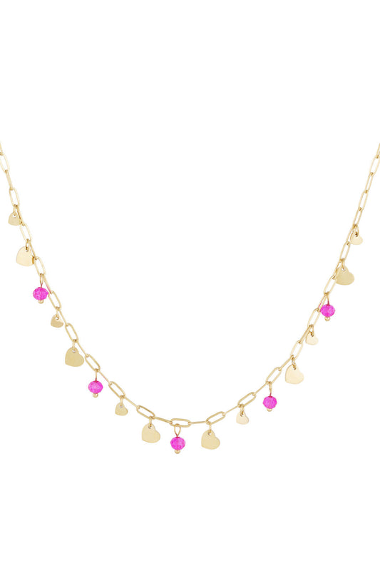 Charming Pink Heart Pendant Necklace for Everyday Wear