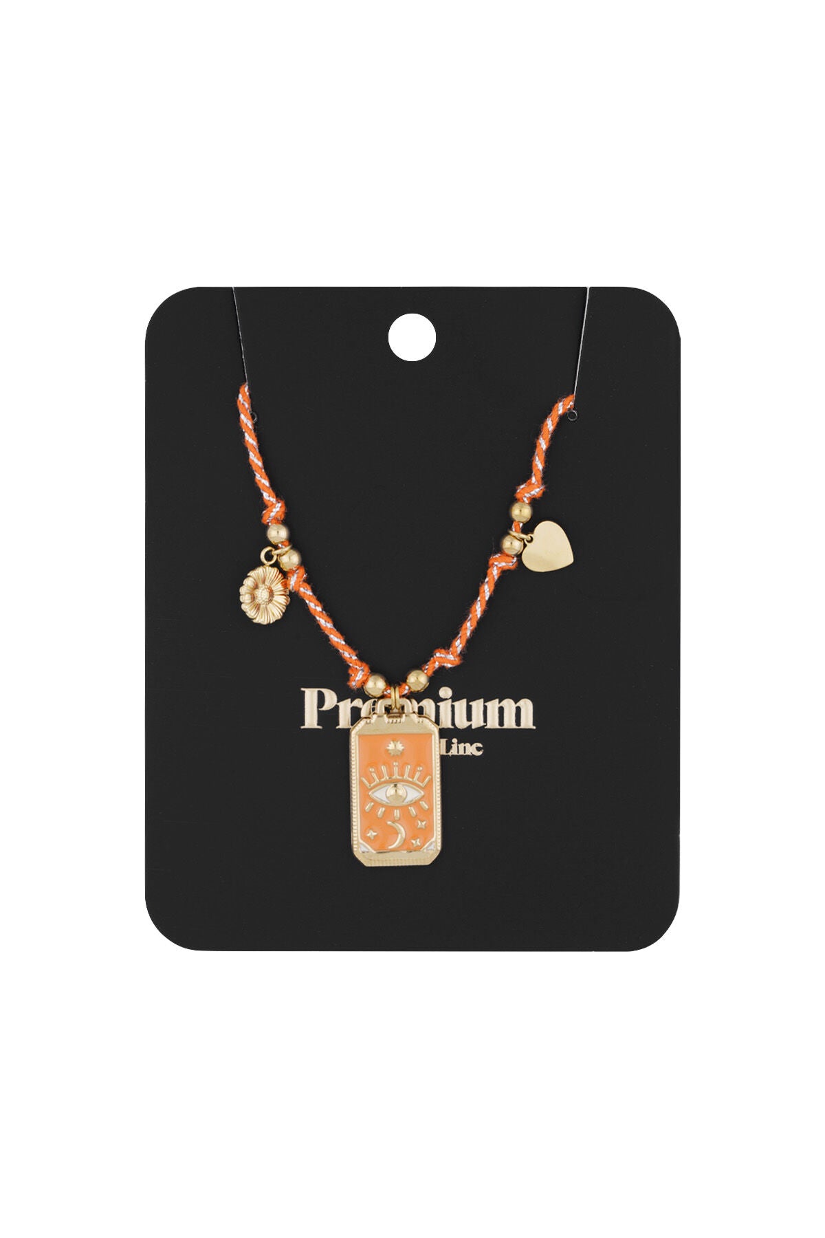 Stylish Orange Braided Necklace for Spring/Summer