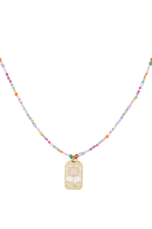 Multicolour Beaded Necklace for Spring/Summer