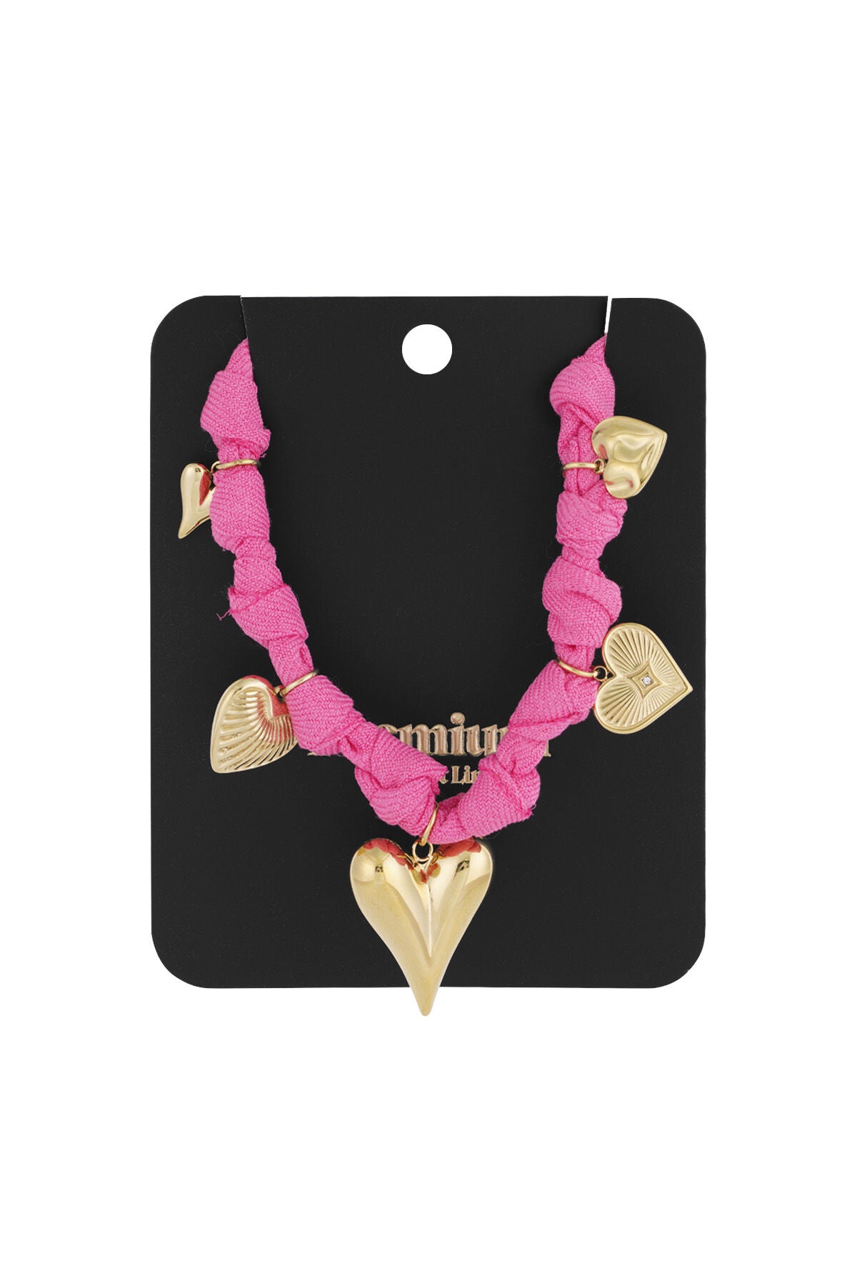 Elegant Braided Necklace in Blue & Fuchsia for Summer