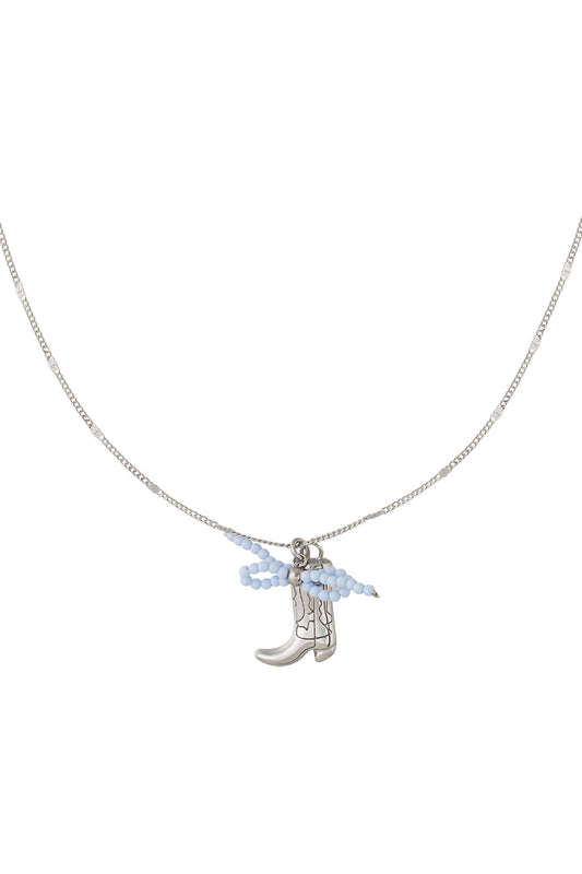 Elegant Silver & Gold Color Cartoon Pendant Necklace