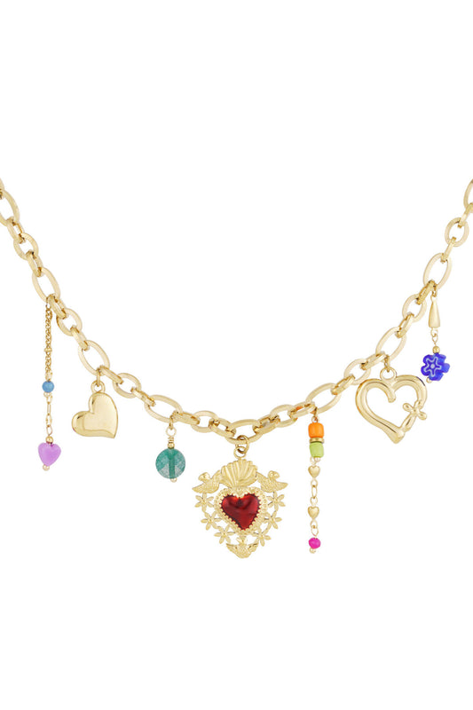 Elegant Gold Heart Pendant Necklace for Women