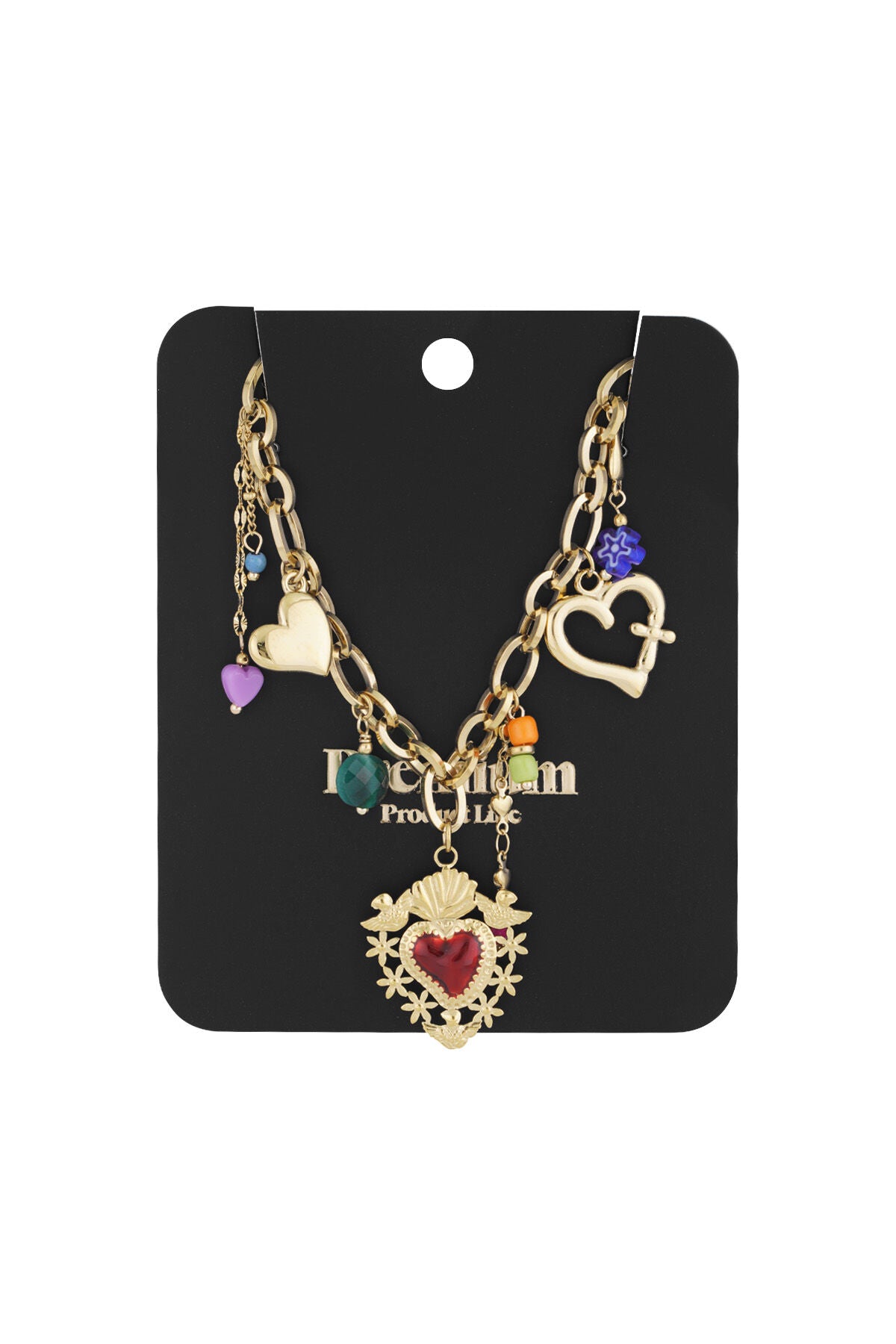 Elegant Gold Heart Pendant Necklace for Women