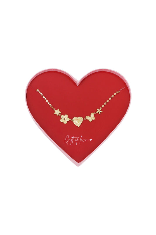 Elegant Gold Heart Pendant Necklace for Women