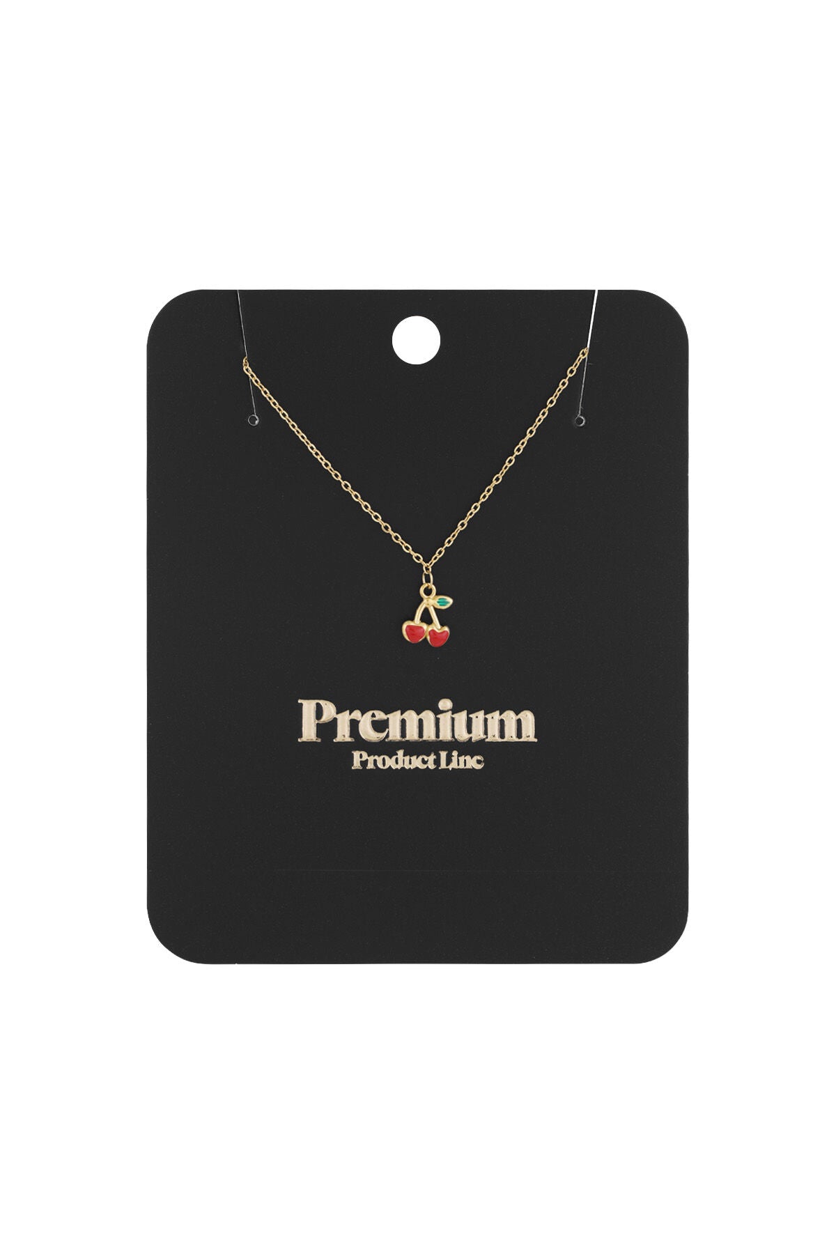 Elegant Gold Color Fruit Pendant Necklace for Spring/Summer