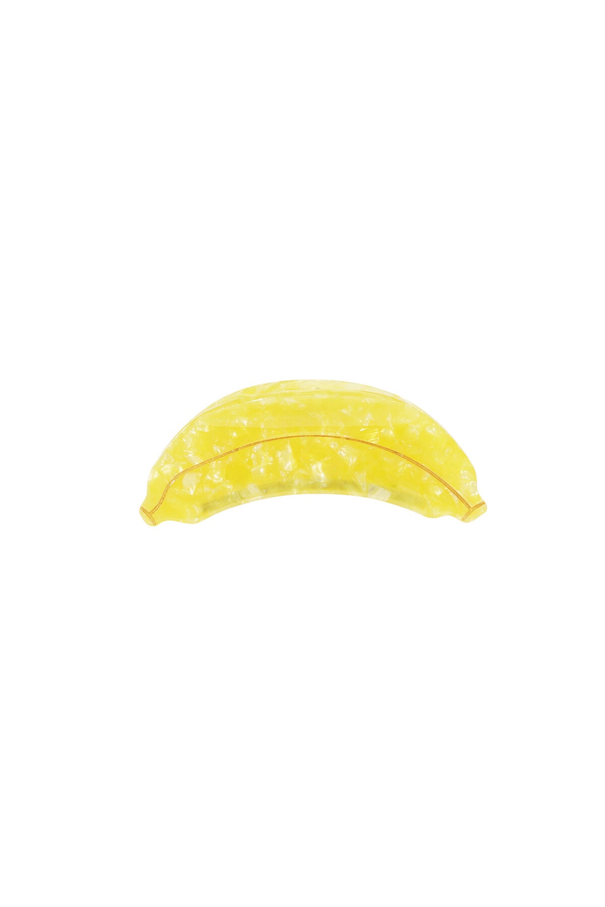 Chic Yellow Fruit Hair Claw for Spring/Summer