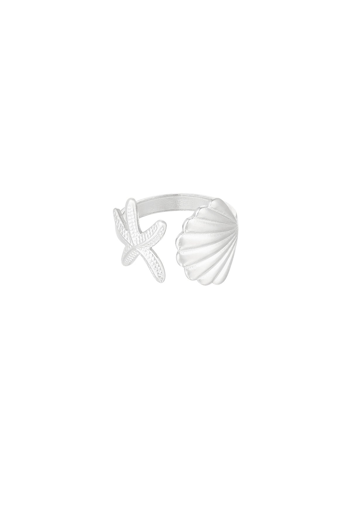 Elegant Statement Ring in Silver & Gold