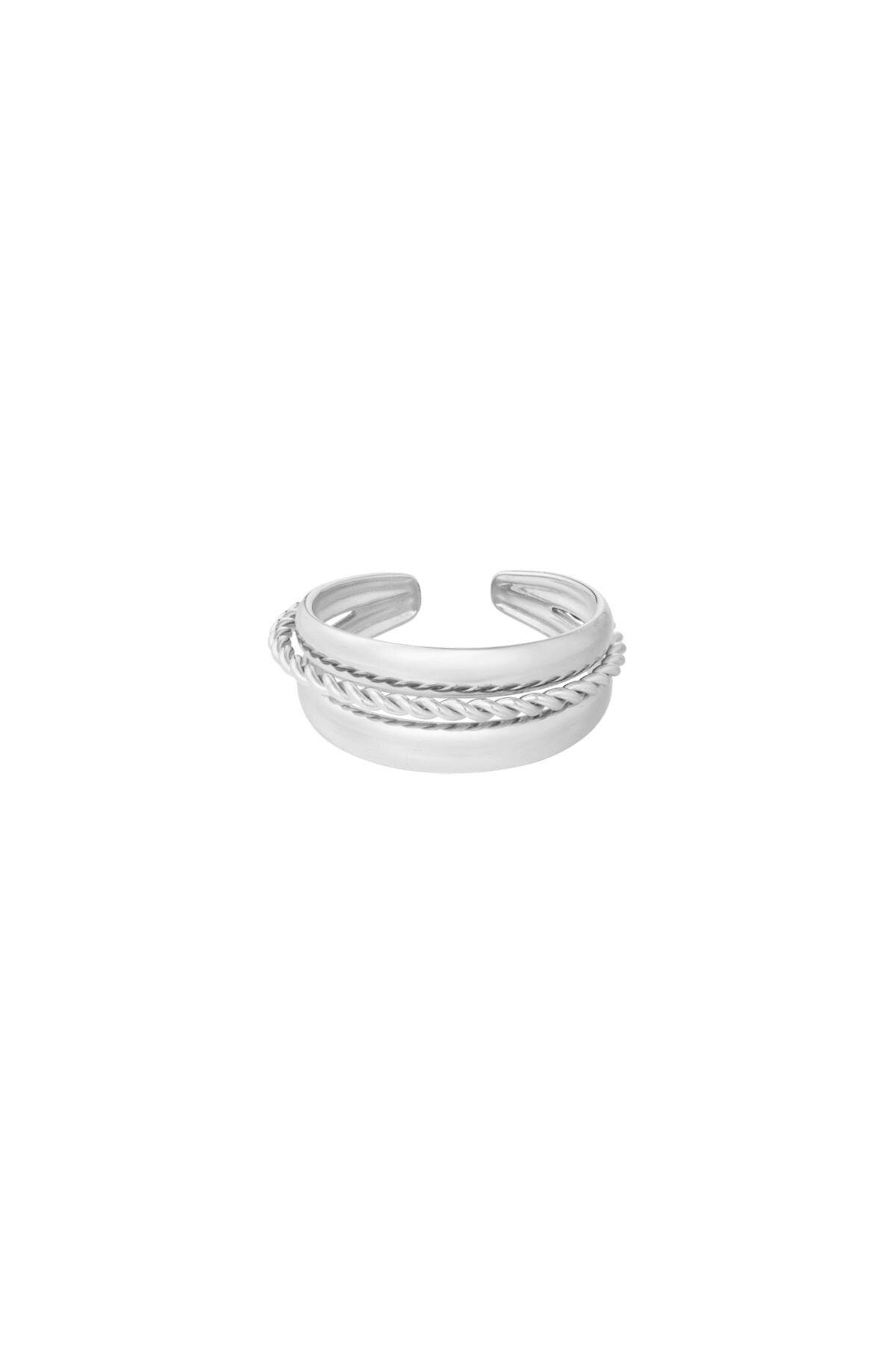 Elegant Minimalist Stainless Steel Ring - Silver & Gold