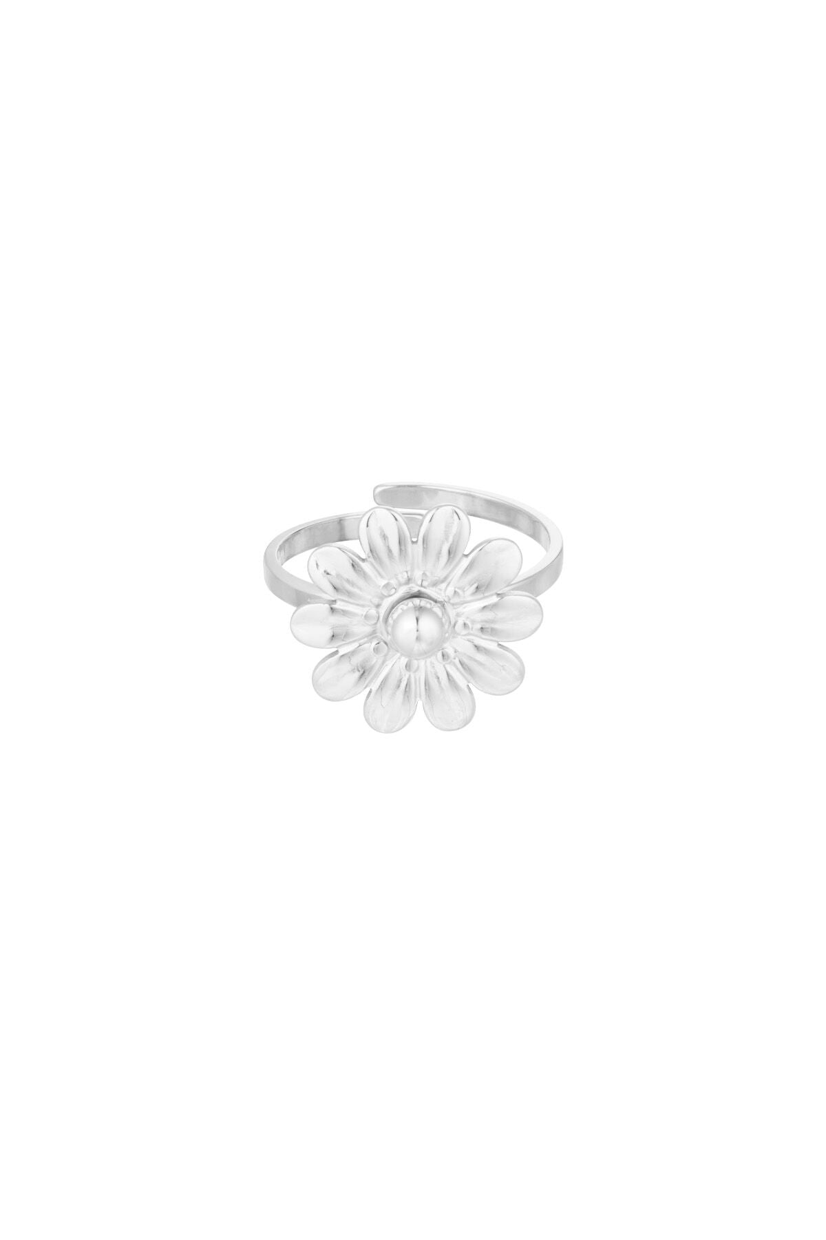 Elegant Adjustable Statement Ring in Silver and Gold