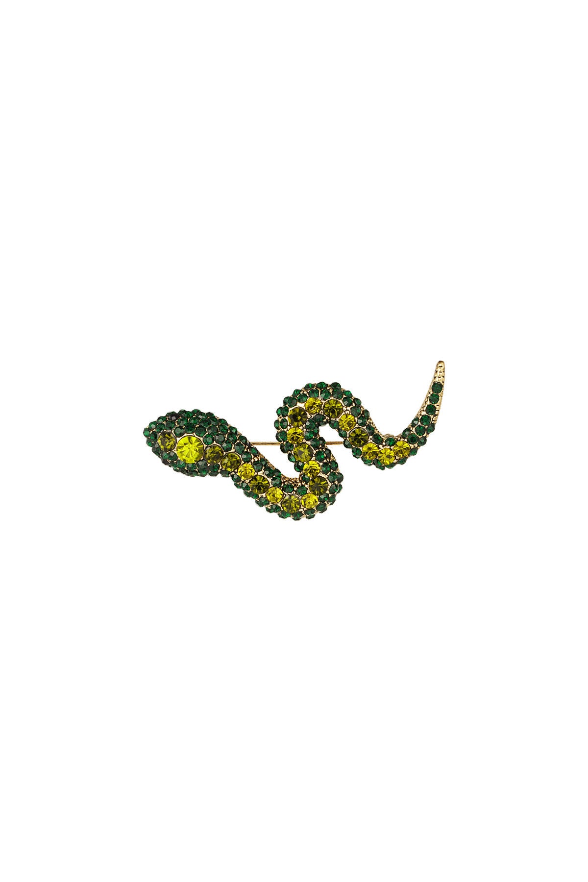 Elegant Alloy Brooch in Green and Blue