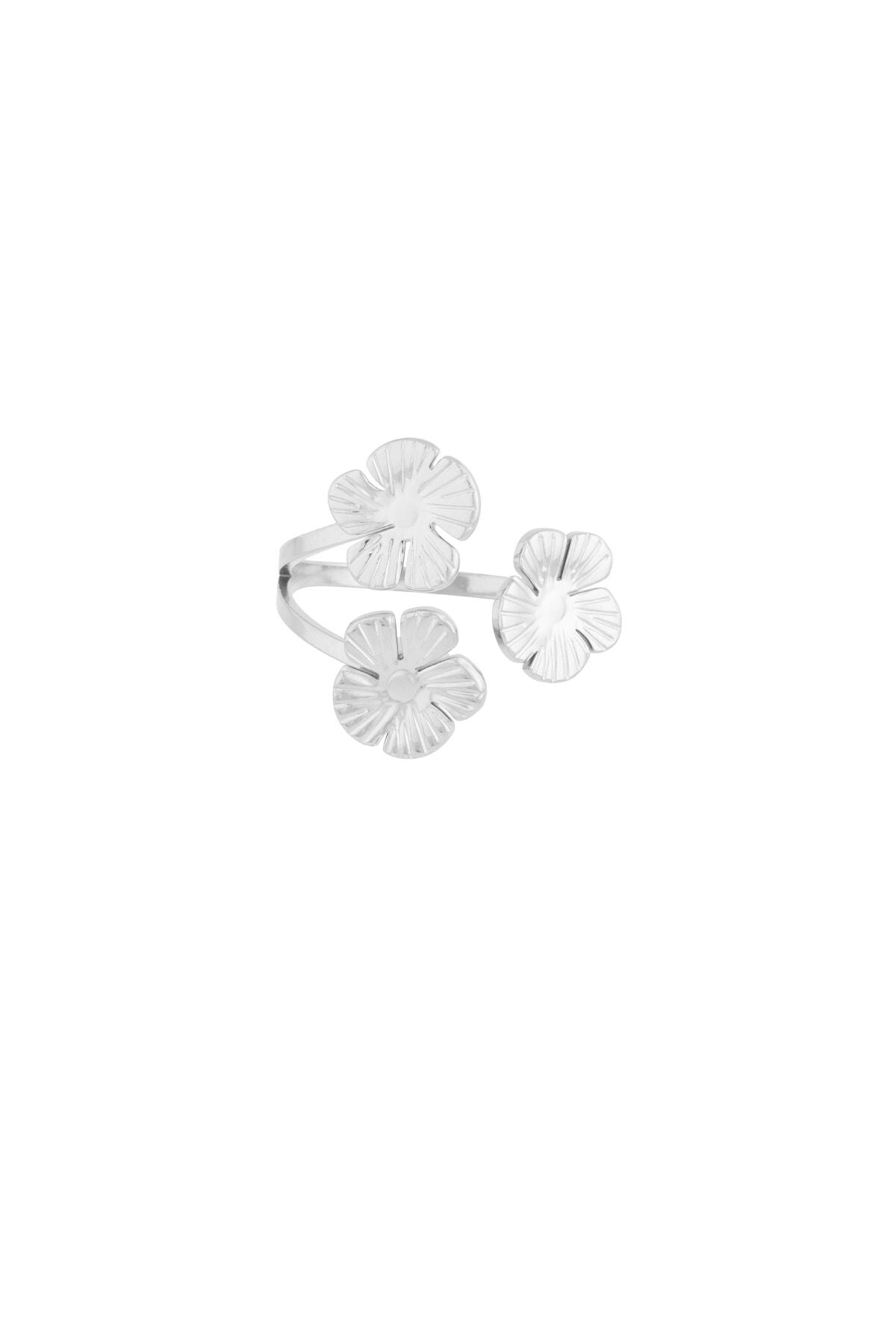 Elegant Statement Ring in Silver & Gold