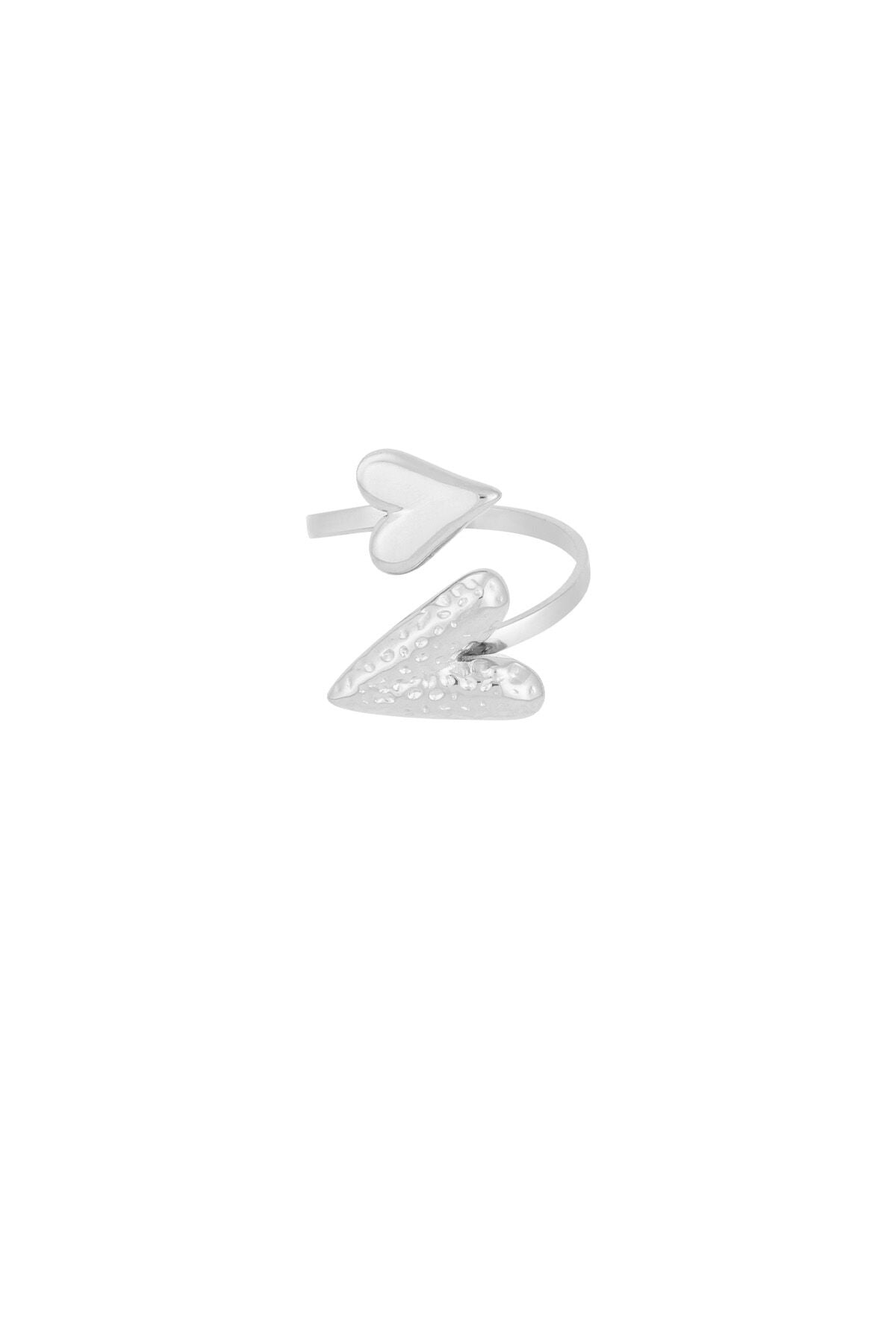 Elegant Statement Ring in Silver and Gold