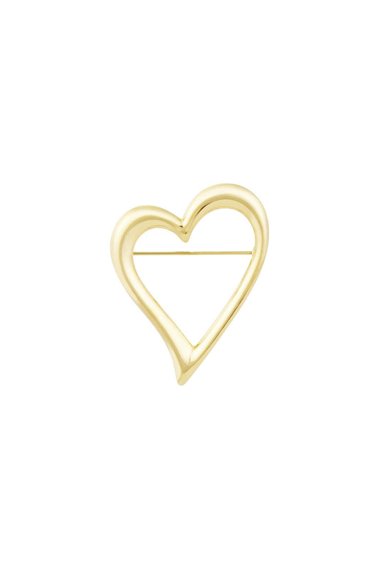 Elegant Stainless Steel Brooches in Silver & Gold