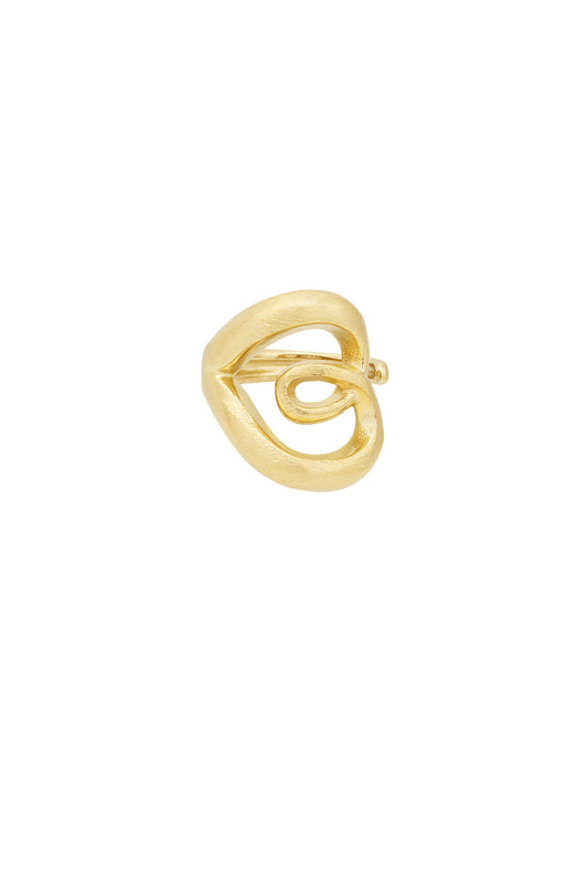 Elegant Statement Ring in Silver & Gold