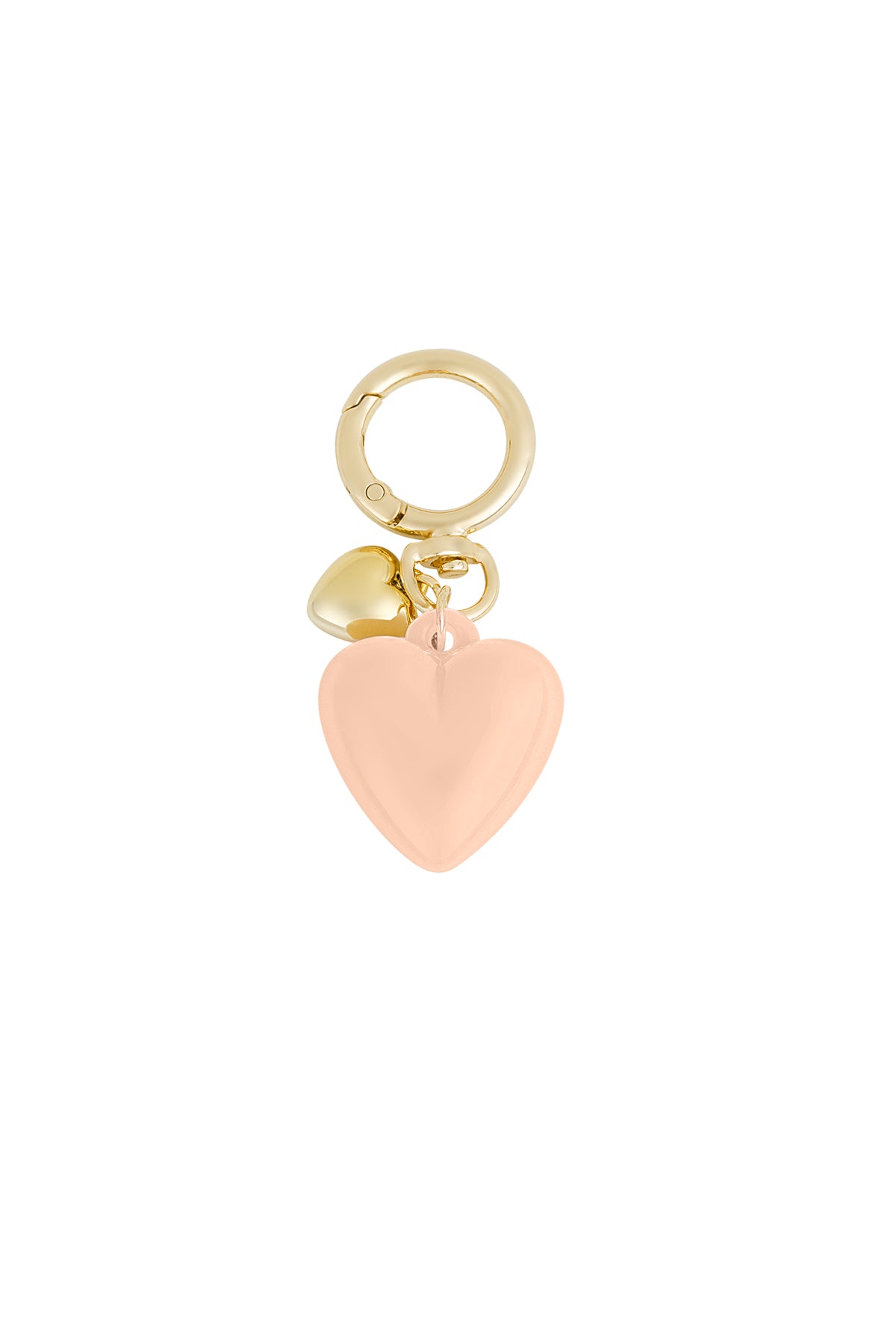 Chic Acrylic Heart Keychain in Vibrant Colors