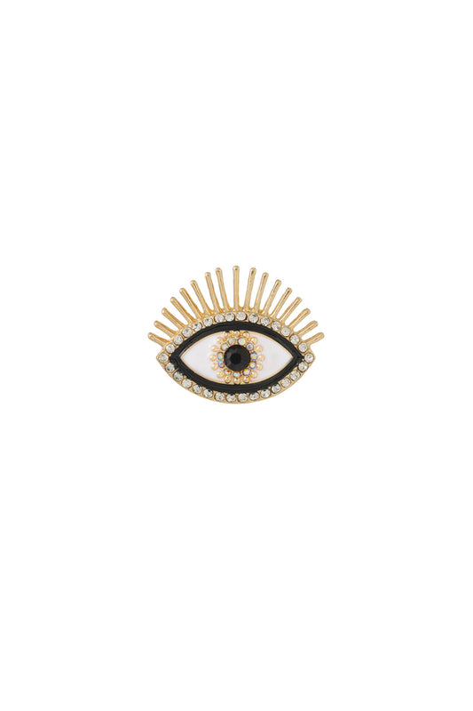 Elegant Gold Color Alloy Brooch for Stylish Outfits