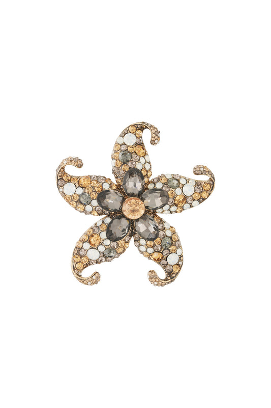 Elegant Champagne Alloy Brooch for Stylish Outfits