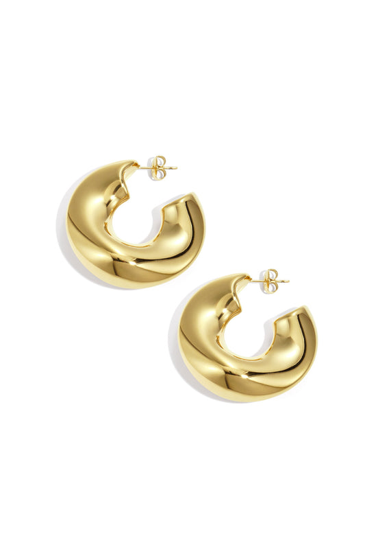 Stylish Stainless Steel Hoop Earrings for Everyday Wear