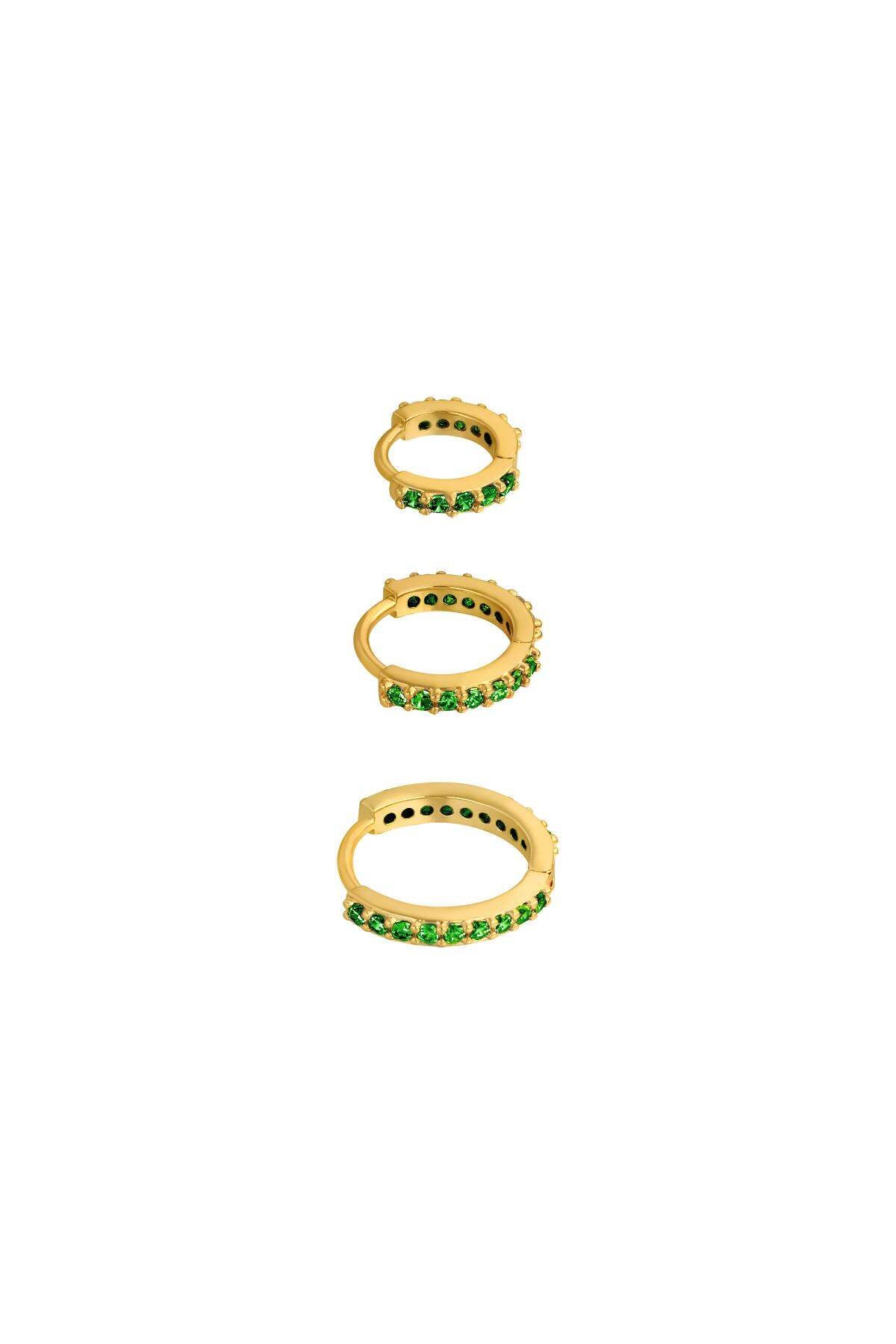 Elegant Zircon Hoop Earrings for Daily Wear
