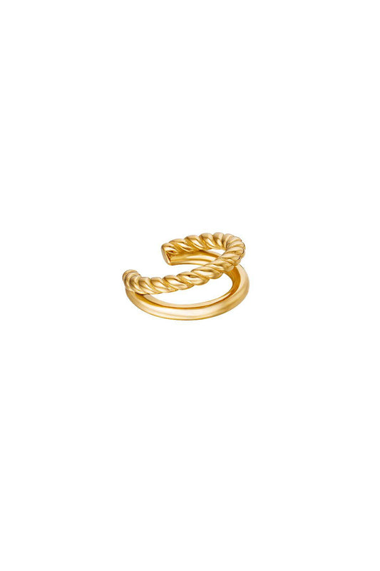 Stylish Stainless Steel Ear Cuffs - Silver & Gold
