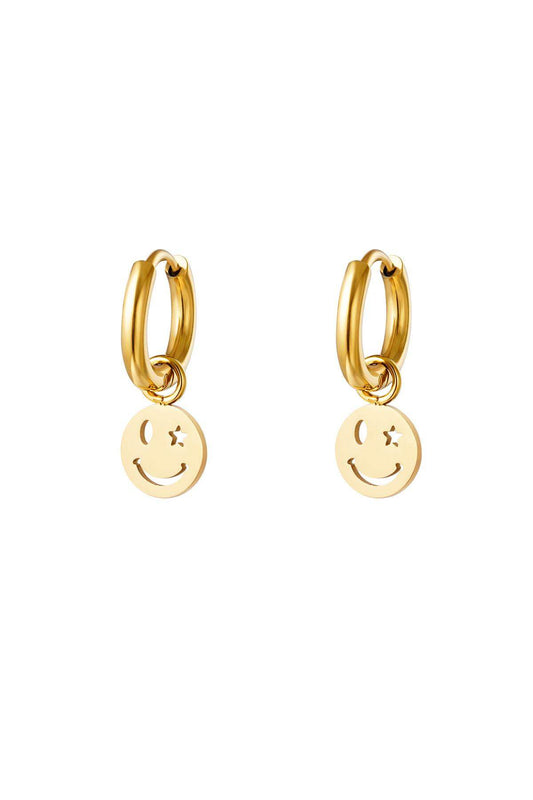 Stylish Drop Earrings in Silver & Gold